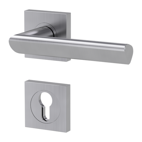 Griffwerk Türgriff TRI 134 - Schraubtechnik, eckig, Edelstahl matt