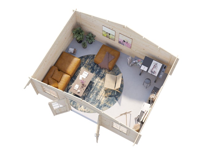 Palmako Gartenhaus Klara 17,0 m² - 28 mm