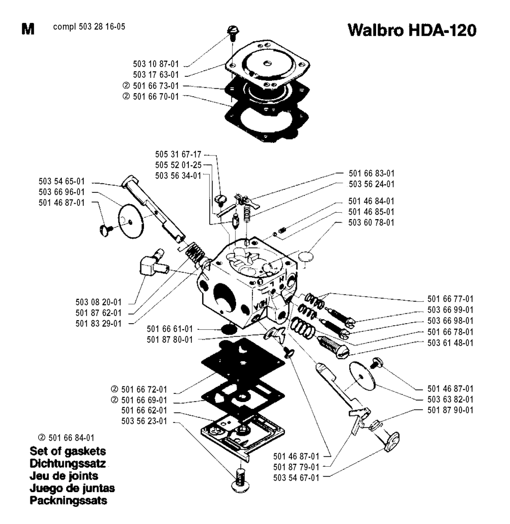 Explosionszeichnung Ersatzteile