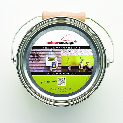 colourcourage® Premium Wandfarbe matt Moutarde Verte