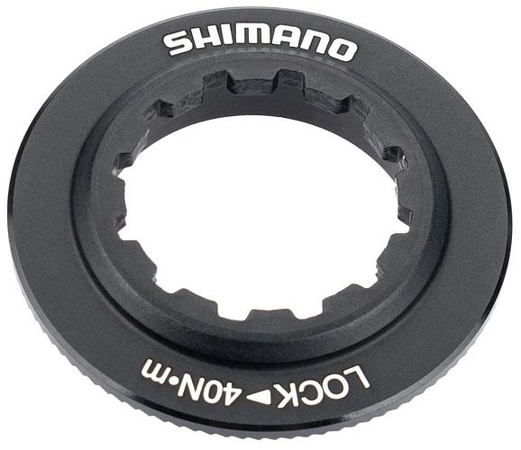 Shimano Lockring Center Lock schwarz mit Magnet