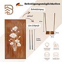 Vorschaubild Badeko Parawand „Mohnblume“ in Edelrostoptik