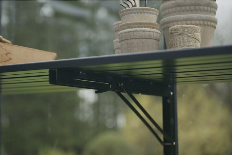 Halls klappbarer Lamellentisch - verschiedene Sektionen