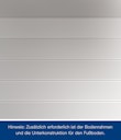Vorschaubild Hörmann Alu-Fußbodenprofil für Gerätehaus Juno (Pult,- Flach,- und Satteldach)