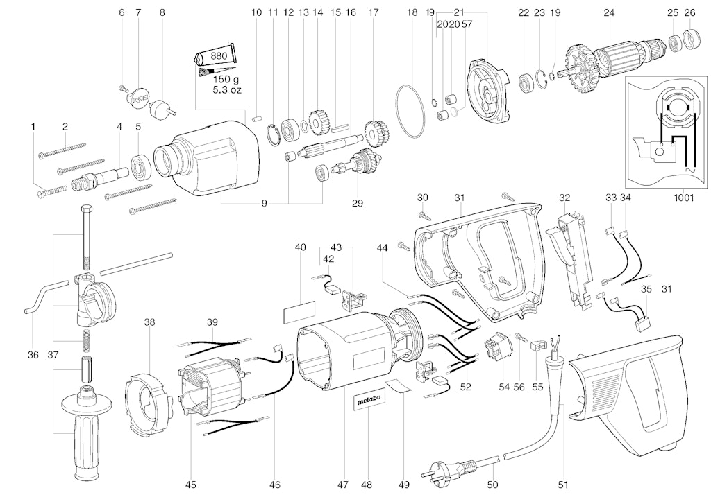 Explosionszeichnung Ersatzteile