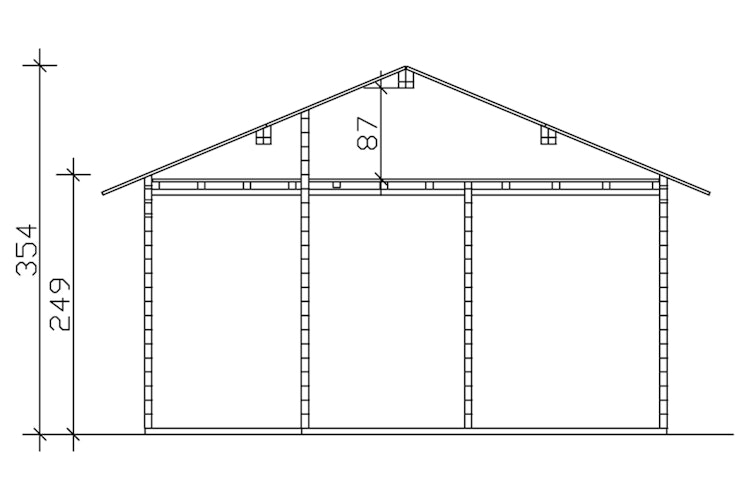 Skan Holz 70 mm Blockbohlenhaus Ontario 1