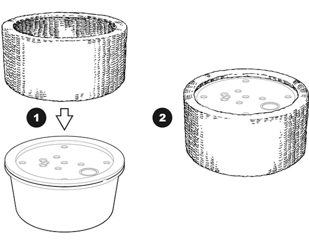 Ubbink Wasserspiel Zubehör DECOWALL WICKER 2