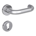 Vorschaubild Griffwerk ALESSIA Klipptechnik FS -Edelstahl matt  Rosettengarnitur -Klippt. -PZ -Stift 9mm -TS 38-50mm