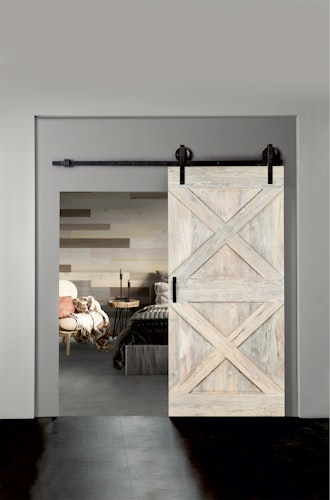 INDO Barndoor Teak Colored IBDJT210100W White washed