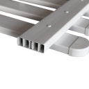 Vorschaubild GroJa  BasicLine Gartenzaun weiß, Höhe: 90cm x Breite 180cm  Element Kunststoff gerade 