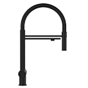 Vorschaubild Kurzversion 45 cm - 3 Wege Wasserhahn Küchenarmatur, Edelstahl Massiv mit 360° schwenkbarem Auslauf und abnehmbare 2 strahl Handbrause, PVD Schwarz Matt