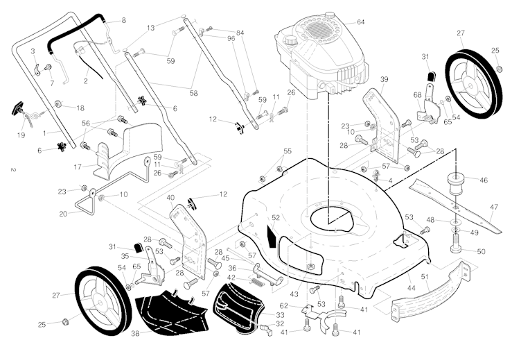 Husqvarna Rasenmäher gelegentliche Nutzung 96121002700 LB 155S