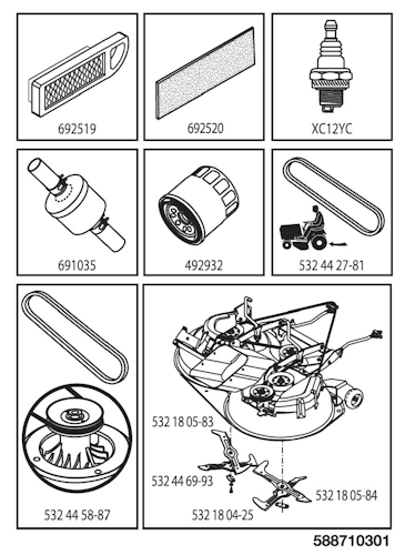 Husqvarna Gartentraktoren 960510129 TC 342