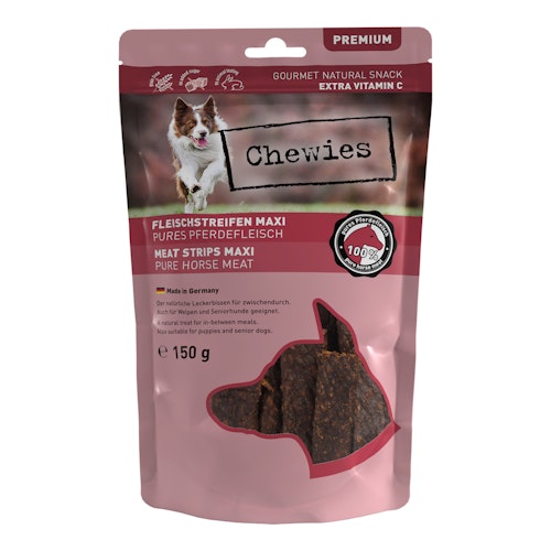 Chewies Maxi Fleischstreifen 150 Gramm Hundesnack