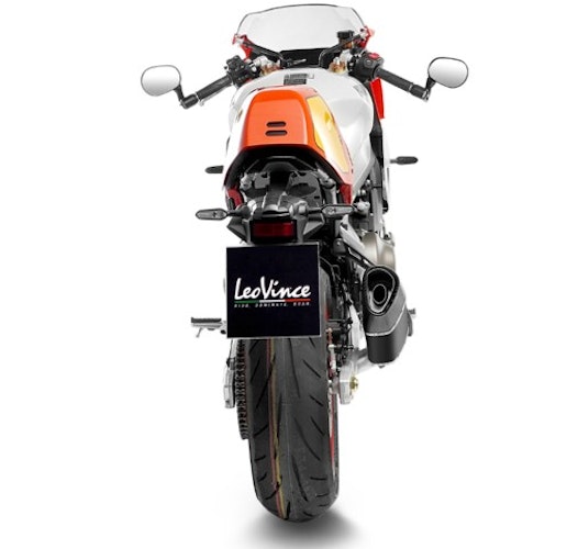 LEOVINCE Schalldämpfer Komplettanlage mit Katalysator SBK LV-14 R Black Edition für Yamaha MT09 und XSR