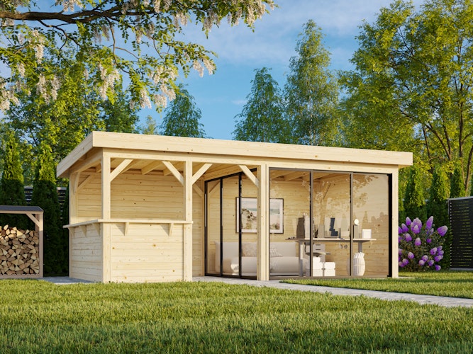 Palmako Gartenhaus Connect Lenna 16,6 m² Set 407 Slide