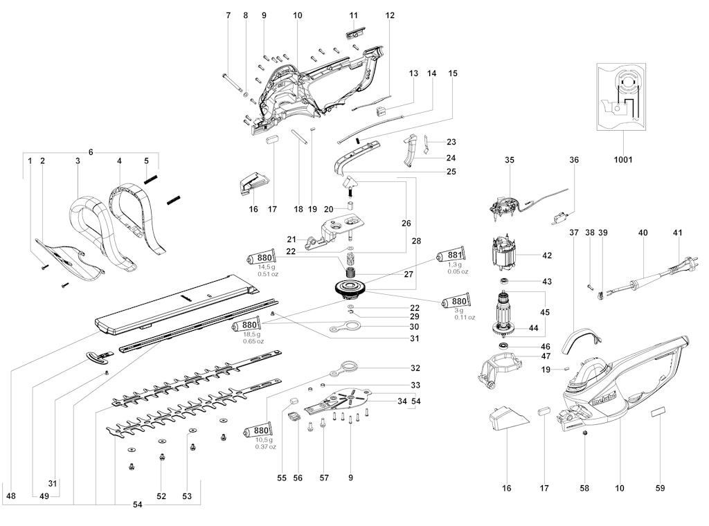 Explosionszeichnung Ersatzteile