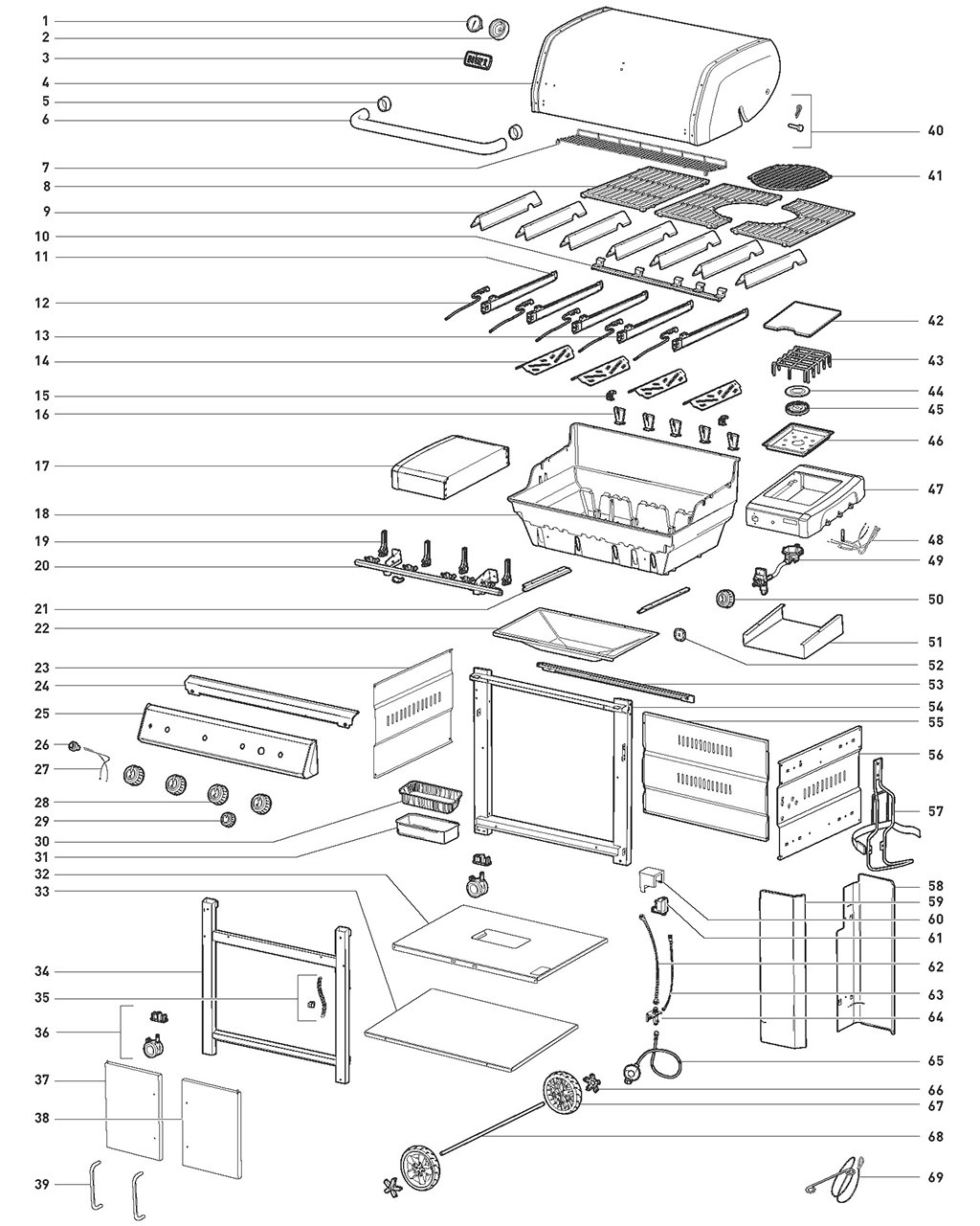 Explosionszeichnung Ersatzteile