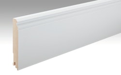 MeisterWerke Fussleiste Hamburger Profil 18/120 mm  Weiß streichfähig DF 2222 - 2380 mm