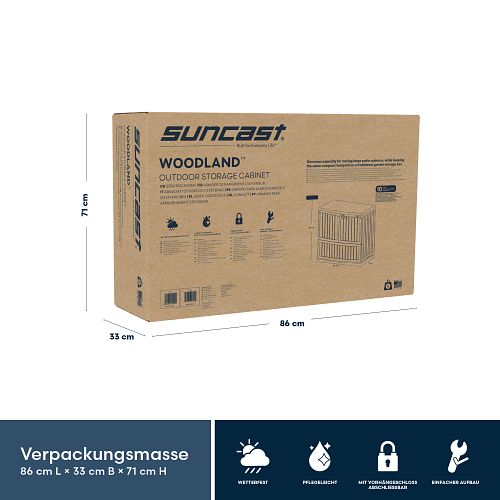 Suncast Kunststoff-Gartenschrank 738 L