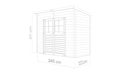 Vorschaubild Bertilo Gartenhaus Alster 2 - 19 mm