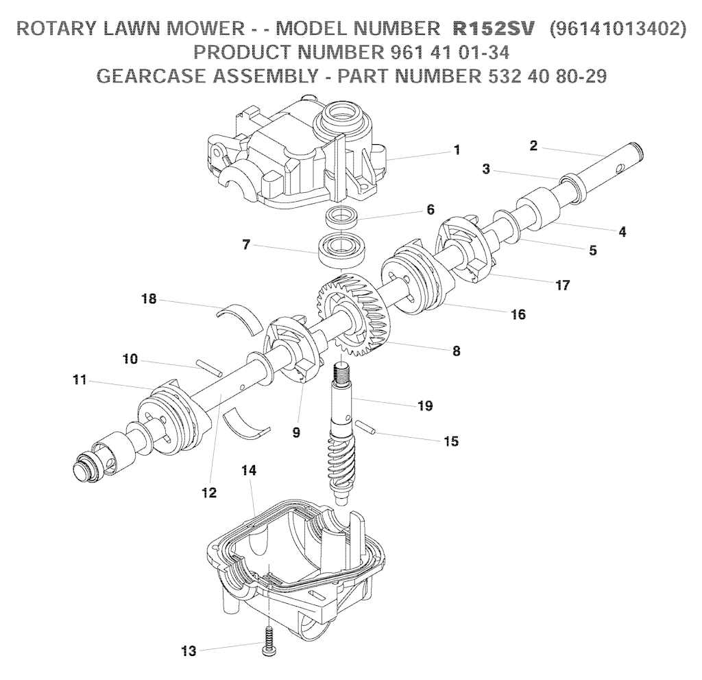 Explosionszeichnung Ersatzteile
