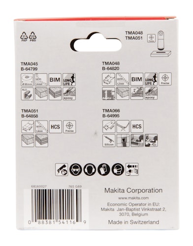 Makita Multifunktionswerkzeug Fußboden-Set B-67505