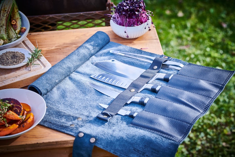 DICK Leder-Rolltasche 1905 5-teilig schwarz