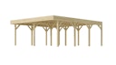 Vorschaubild Weka Doppelcarport mit Vorbereitung zur Dachbegrünung 644 x 718 cm - Leimholz