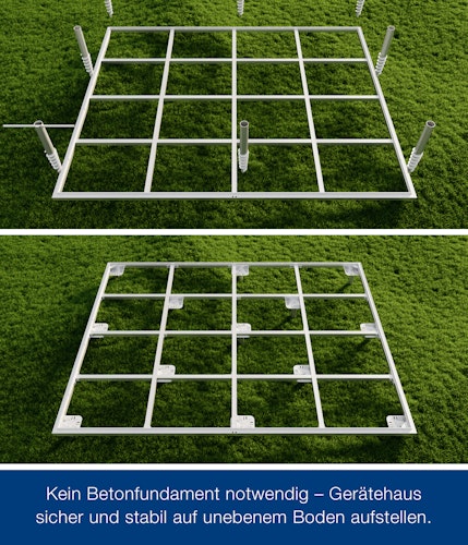 Hörmann Schraubfundament für Gerätehaus Juno - 10 Schrauben