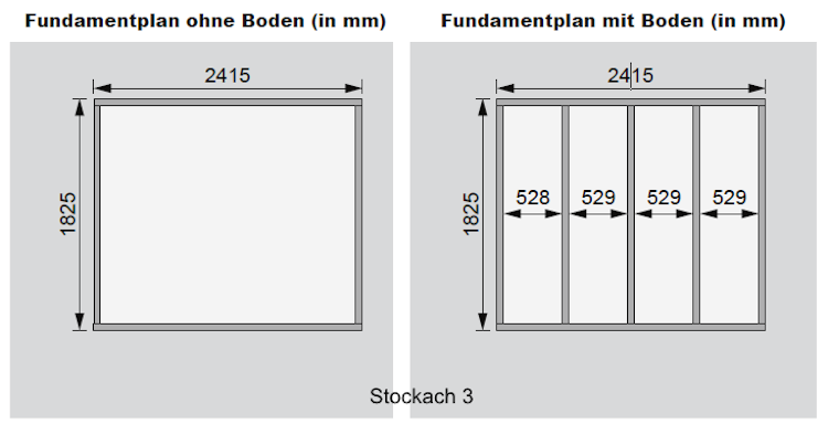 Karibu Woodfeeling Gartenhaus Stockach 2/3/4/5 - 19 mm