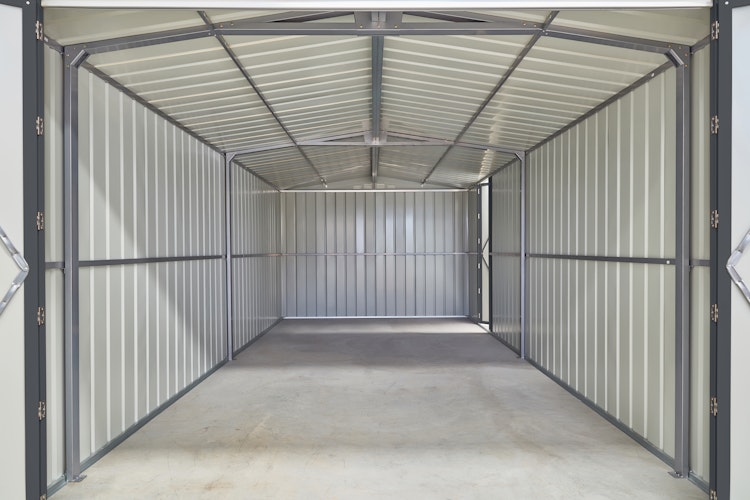 Globel Metallgerätehaus Parker mit Fallschwingüren