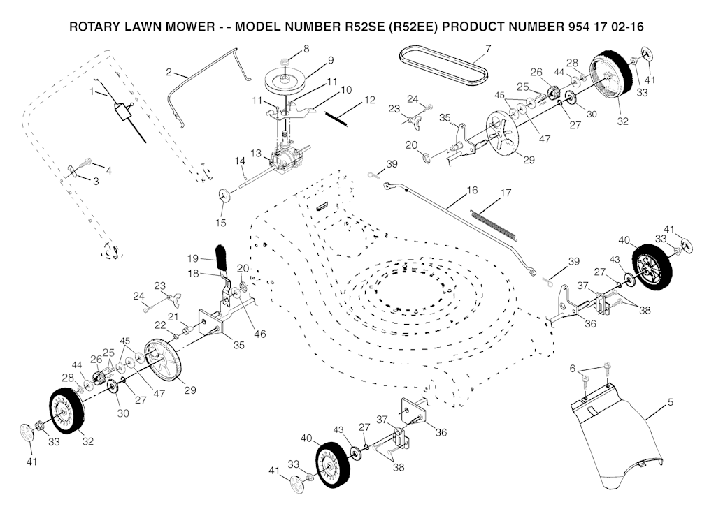 Explosionszeichnung Ersatzteile