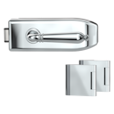 Vorschaubild Griffwerk CREATIVO 1.0 -Edelstahl poliert Ganzglastürbeschlagset -3-teiliger Bandsatz -mit Griff CAROLA Schraubt. -CHR -UV