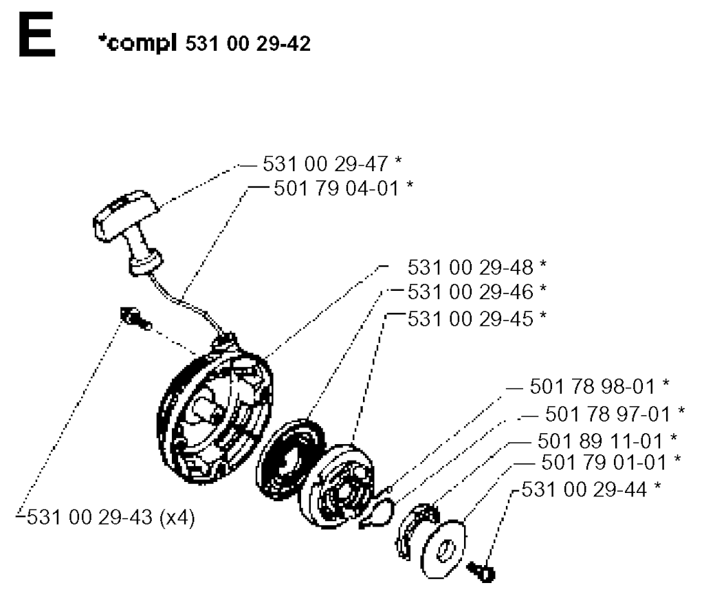 Explosionszeichnung Ersatzteile