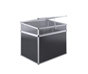 Vorschaubild KGT Frühbeet Aufsatz für Aluminium Hochbeet 130 Profile pressblank (B1,21 x T0,91 x H0,77 m - 700 l)