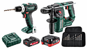 Vorschaubild Metabo 12 V PowerMaxx Bohr-Set: Akku-Bohrschrauber BS 12 + Akku-Bohrhammer BH 12 BL 16 + Basic-Set 12 V + Bohrersortiment 13-teilig