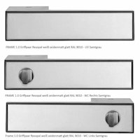 GRIFFWERK Griffpaar FRAME 1.0 Resopal weiß seidenmatt glatt RAL 9010