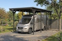 Vorschaubild Skan Holz Emsland - Flachdach Caravan-Carport aus Leimholz Breite 402 cm