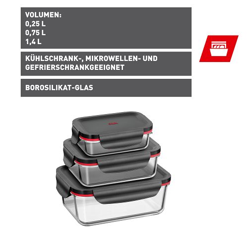 Silit Multifunktionsschalen-Set 3-teilig Storio