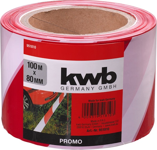 Kraftixx Absperrband rot-weiss 100 m,KX 951810