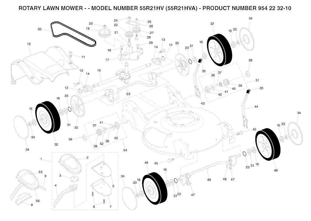Explosionszeichnung Ersatzteile
