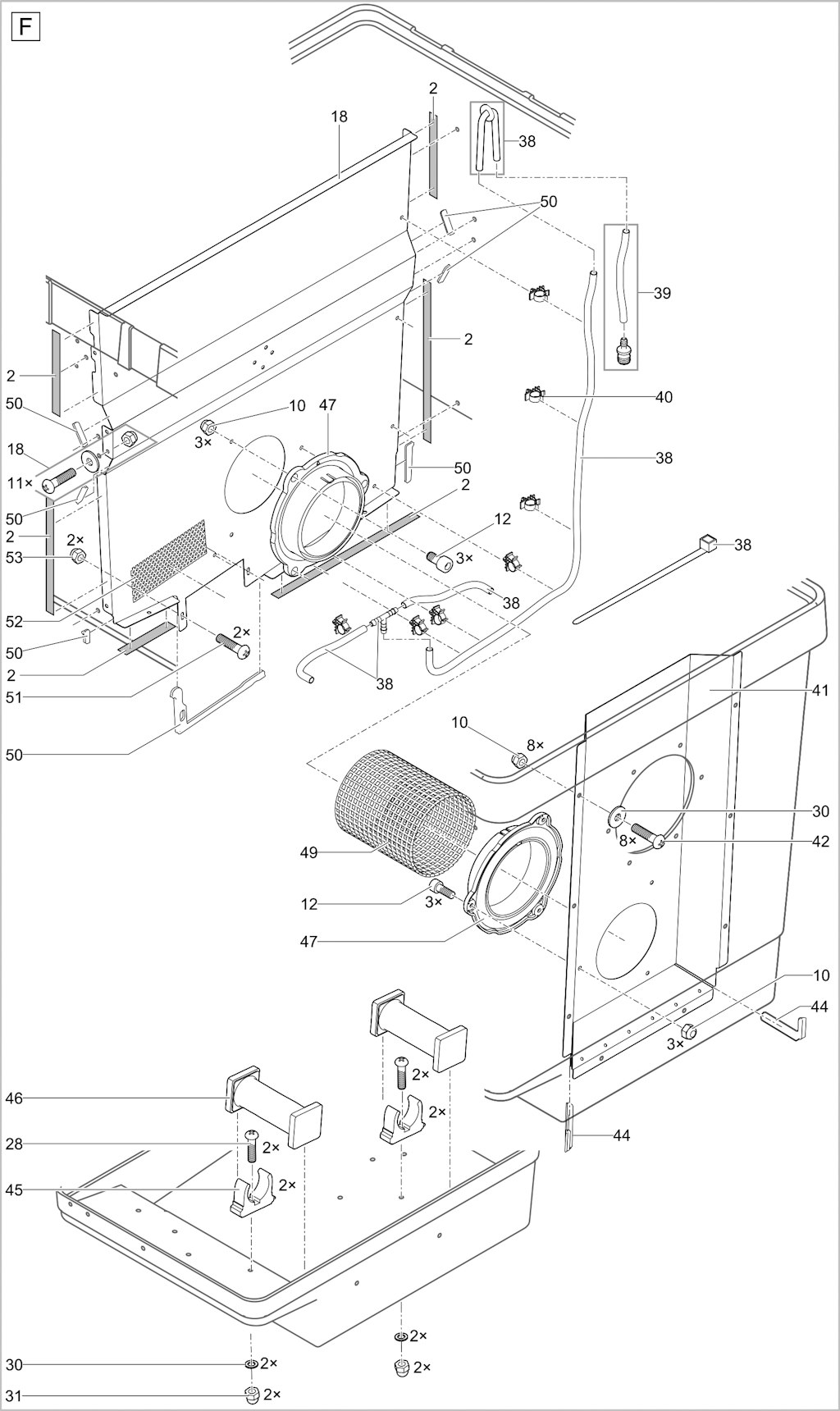 Explosionszeichnung Ersatzteile