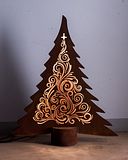 Badeko Deko-Baum „Leander“ in Edelrostoptik inkl. LED-LeuchtbandZubehörbild