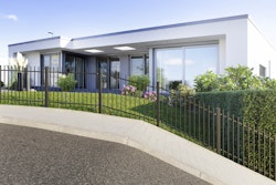 dz Steigungszaunset Residenz select+ BASEL 1910 mm, Pfosten MZRSPP mit Alu-Abdeckkappe