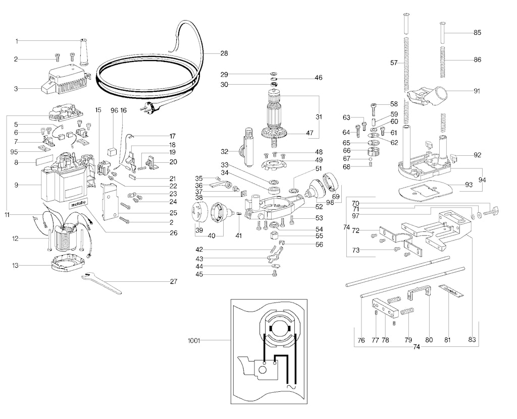 Explosionszeichnung Ersatzteile