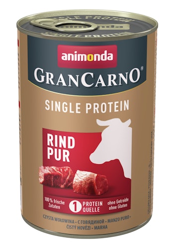 animonda Gran Carno Single Protein 400g Dose Hundenassfutter