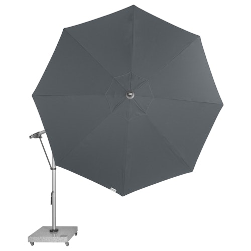 doppler Pendelschirm EXPERT 350, Aluminium Silber / 100 % Polypropylen 220 g/m²