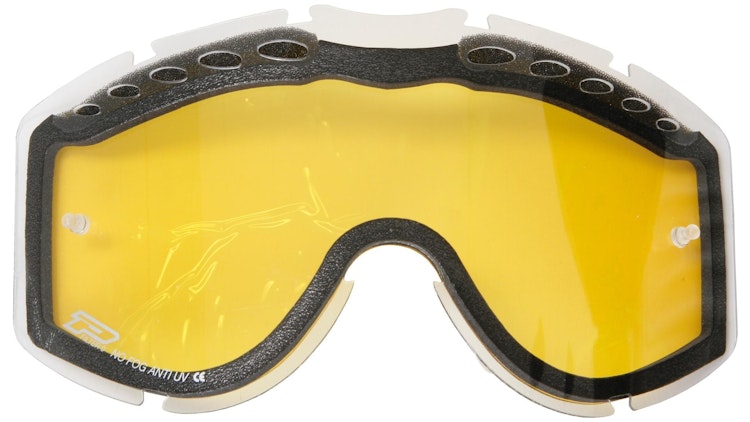 Progrip Brillenglas Doppelglas beschlagfrei Gelb