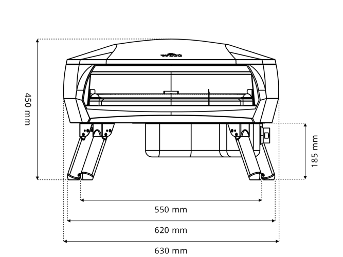 Witt Pizzaofen ETNA FERMO Orange